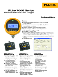 Thumbnail of document Data Sheet - 700G Pressure Gauge Calibrator